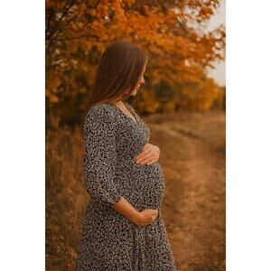 GAP Maternity smocked empire waist dress